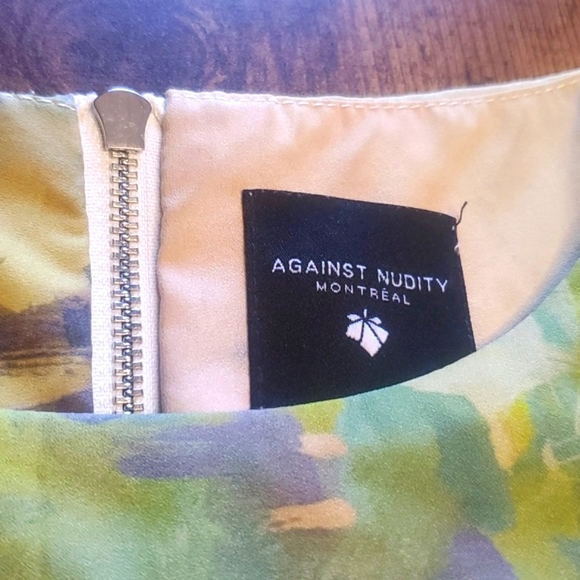 Against Nudity Montreal beautiful abstract watercolour sleeveless top - Picture 4 of 11